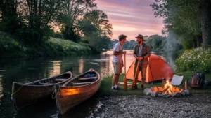 Canoë et bivouac sur la Sèvre Nantaise lors d’un séjour de 3 jours en pleine nature