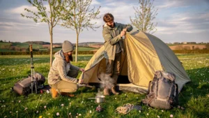 Camping en tente trois saisons en avril-mai dans les Deux-Sèvres pour un couple en pleine nature