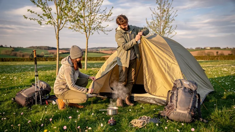 Camping en tente trois saisons en avril-mai dans les Deux-Sèvres pour un couple en pleine nature
