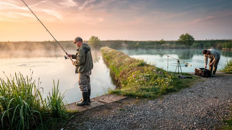 Comparaison de deux étangs de Pescalis pour la pêche au coup au lever du jour sur trois matins