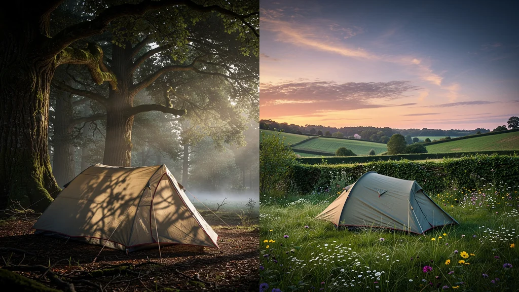 Comparaison bivouac lisière de Chizé et bocage en plein air sur deux nuits, nature immersive et contrastes