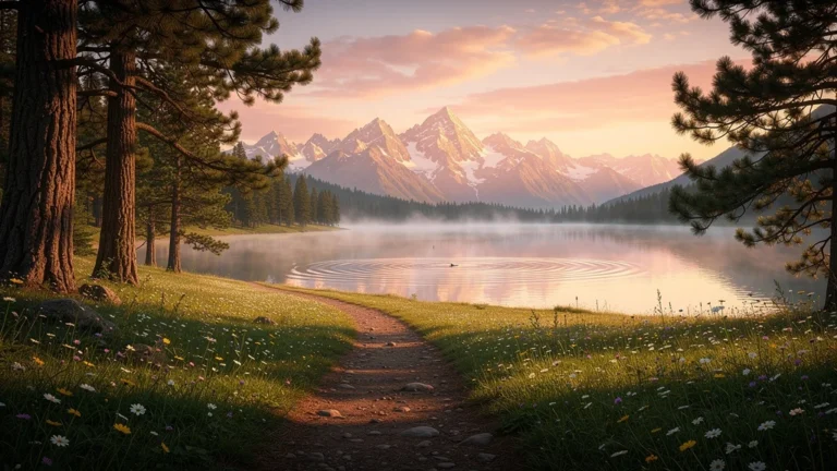 Paysage naturel hyper-réaliste illustrant la découverte avec Oumma Voyage en trois mois