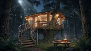 Nuit en cabane perchée au cœur de la nature, transformant l’expérience du camping nature